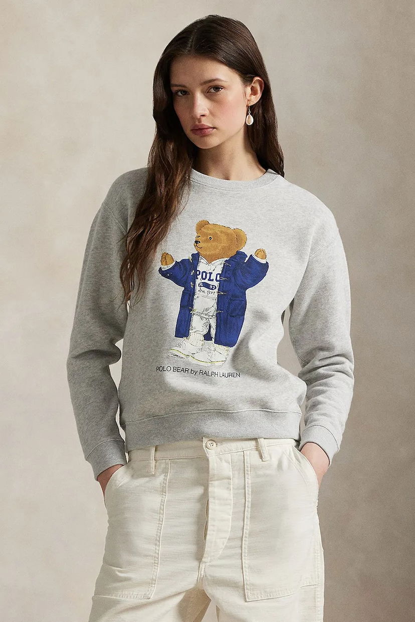 Mikina Polo by Ralph Lauren Polo Ralph Lauren Bear Fleece Sweatshirt Šedá | 211972794