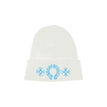 Kulicha Chrome Hearts Miami Exclusive Horseshoe Beanie Biela | 1383 100000702MEHB WTBL, 0