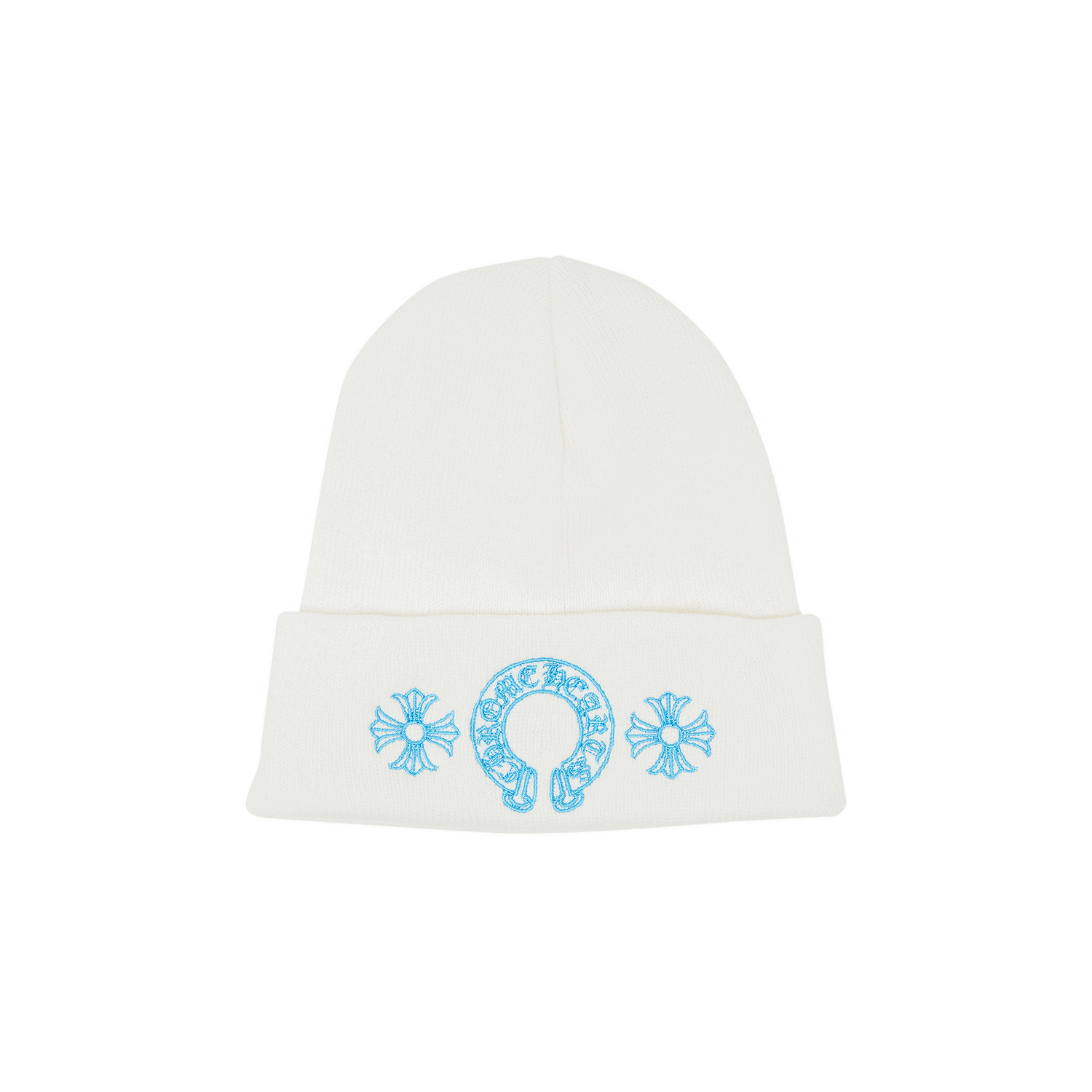 Kulicha Chrome Hearts Miami Exclusive Horseshoe Beanie Biela | 1383 100000702MEHB WTBL, 0