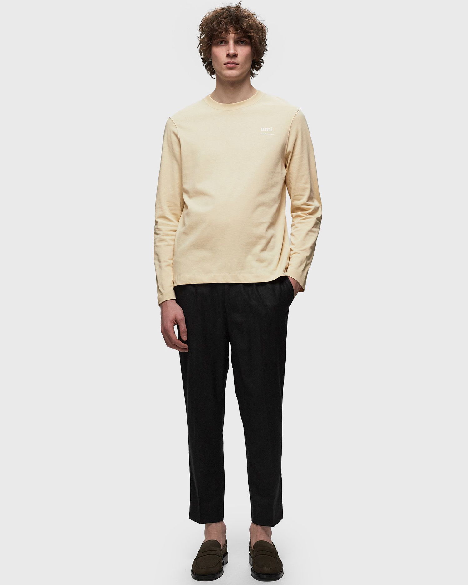 Tričko AMI Paris Bonded T-Shirt Šedá | UTS224.726, 1