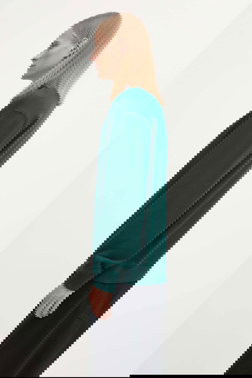 Mikina Carhartt WIP Long Sleeve Polo Sweatshirt with Logo Patch Zelené | I035532.05AXX, 1