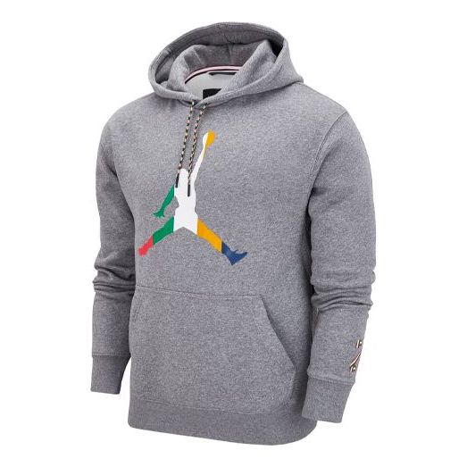 Mikina Jordan Jordan Multi-Color Logo Hoodie Šedá | DN1471-091