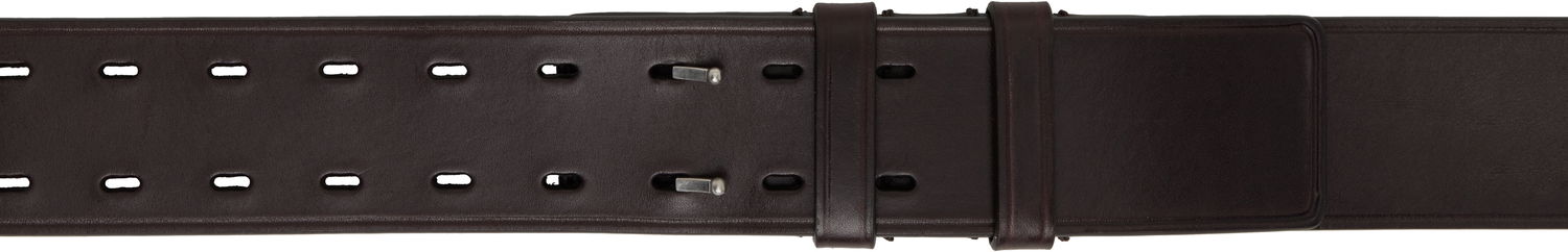 Opasok Dries Van Noten Dries Van Noten Leather Belt Hnedá | 251-021401-102, 0