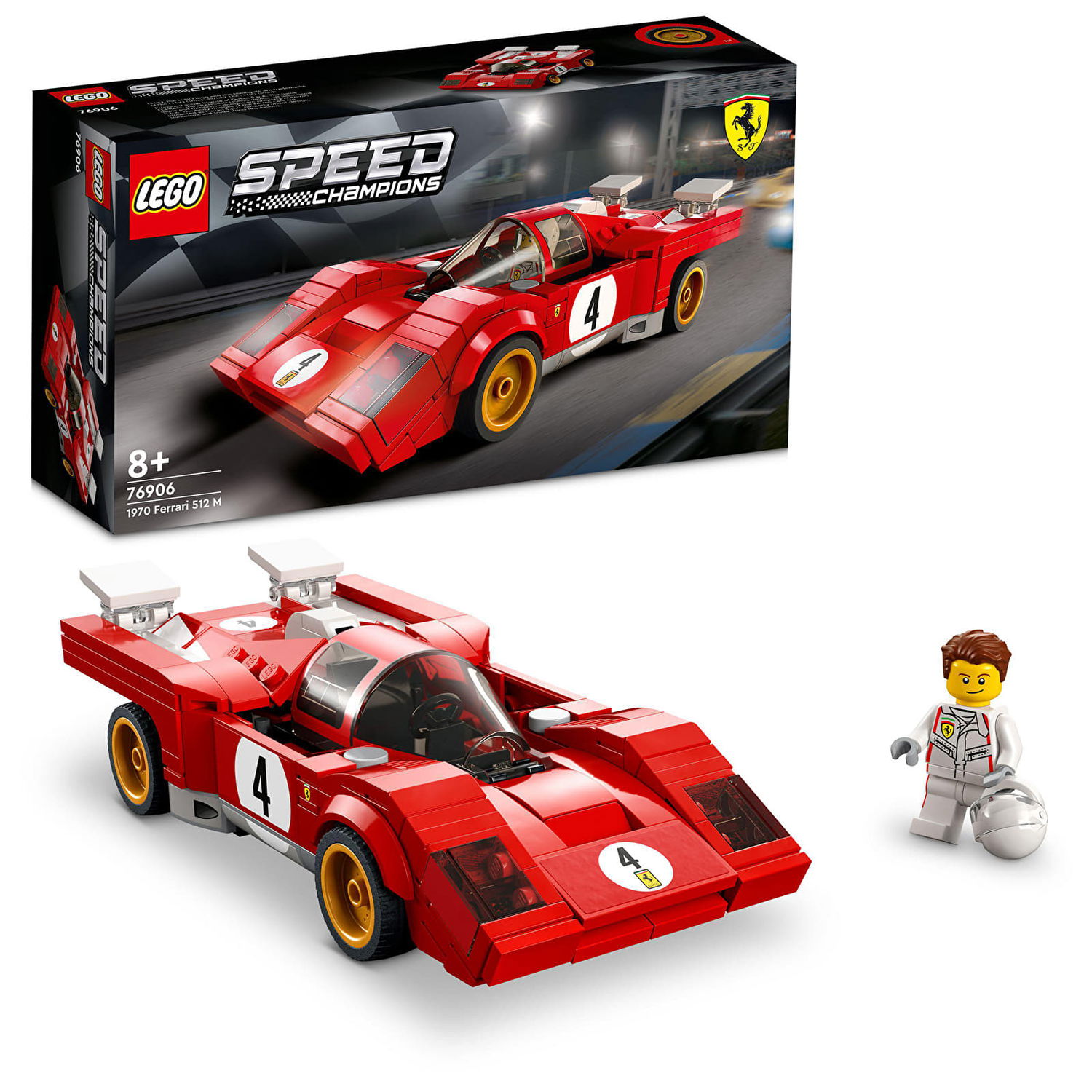 Flexstyle LEGO Speed Champions 76906 1970 Ferrari 512 M Rôznofarebný | 76906LEG, 0