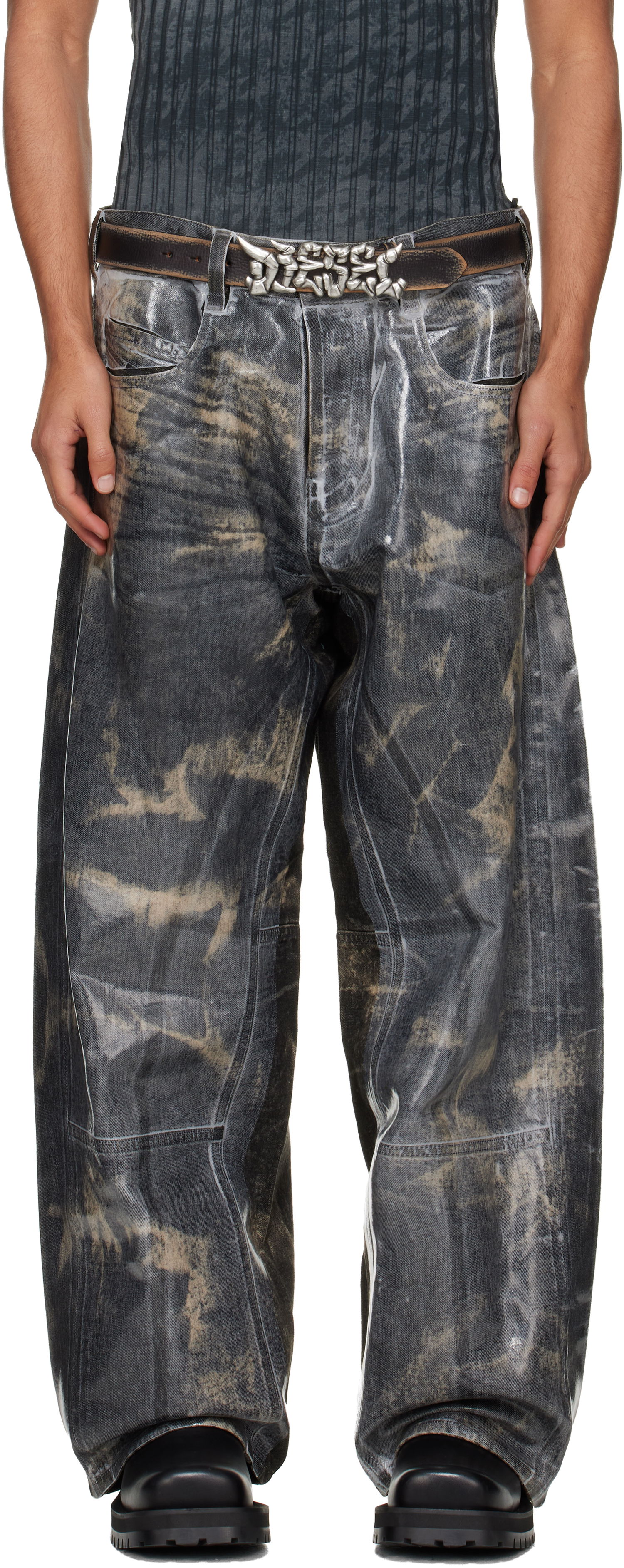 Džínsy Diesel Relaxed 1997 D-Enim-M Jeans Rôznofarebný | A21607-007DP-02, 0