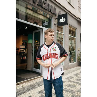 Dres Mitchell & Ness Practice Day Button Front Jersey CHICAGO BLACKHAWKS Biela | TBTF4994-CBHYYPPPWHIT, 7