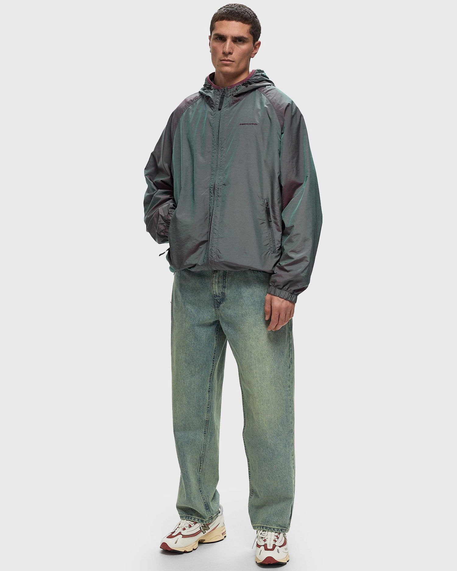 Vetrovka thisisneverthat Multicolor Windbreaker Jacket Fialová | TN243WOWLS05MLT, 1