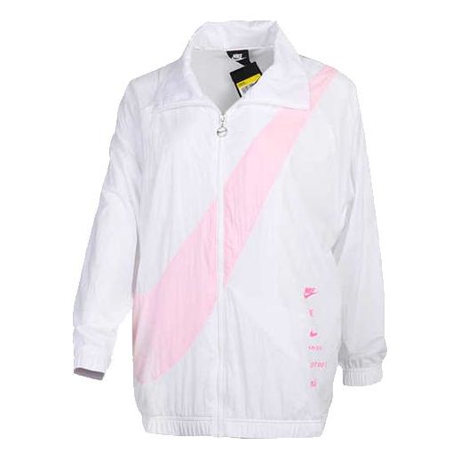 Vetrovka Nike Big Swoosh Jacket Biela | DA0981-100