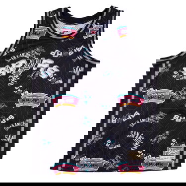 Dres Mitchell & Ness San Antonio Spurs Swingman Jersey Čierna | MSPOBW19081-SASPTBK, 3