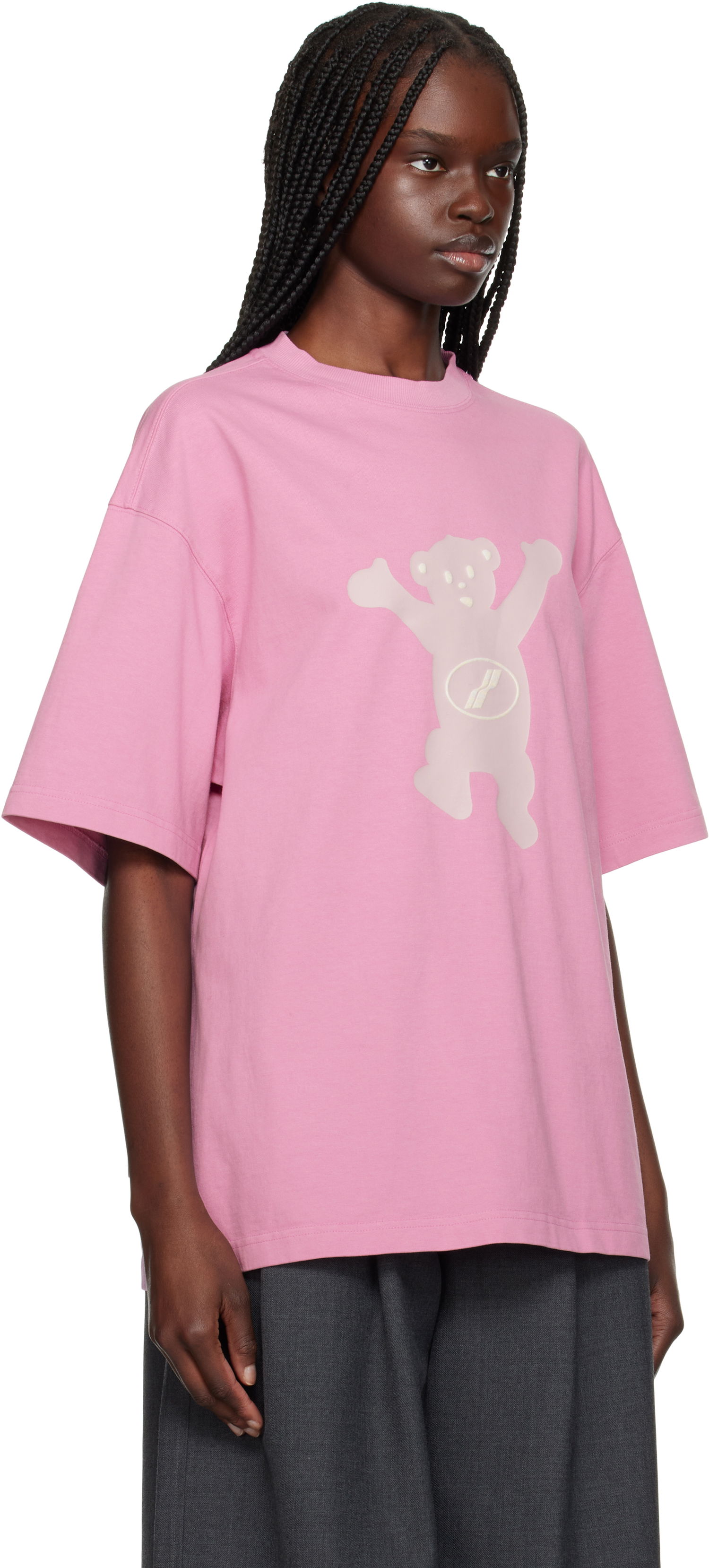 Tričko We11done We11done Teddy Logo T-Shirt Ružová | WD-TT3-22-715-U-PK, 1