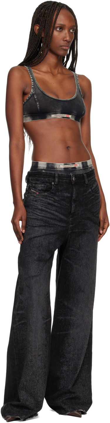 Podprsenka Diesel Ariel Washed Denim Bra Čierna | A19563 0SHAN, 3