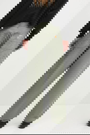 Nohavice Carhartt WIP Cotton Relaxed Fit Single Knee Pant Zelené | I031499.1YFGD, 2