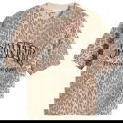 GANNI Graphic Wool Mix Printed T-Shirt, Size Large