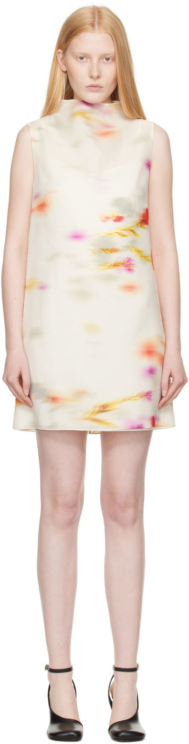 Šaty FERRAGAMO Ferragamo Blossom Flower Reversible Minidress Biela | 781220, 0