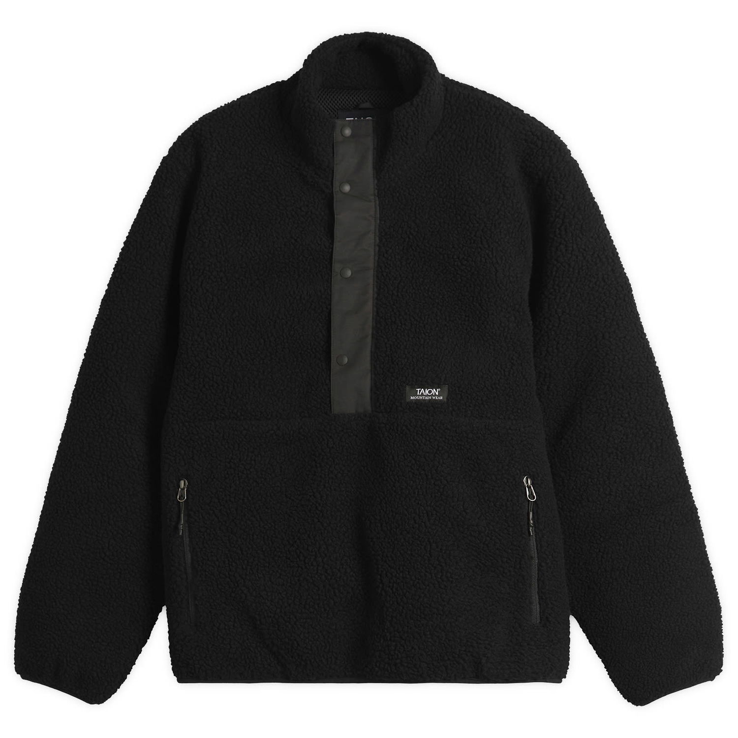Bunda TAION Pullover Boa Fleece Jacket Čierna | TAION-102NDPBMT-BKBK, 0