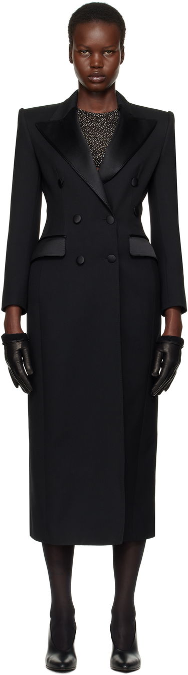 Trenčkot Dolce & Gabbana Dolce&Gabbana Double-Breasted Tuxedo Coat Čierna | F0W2FT FU272, 0