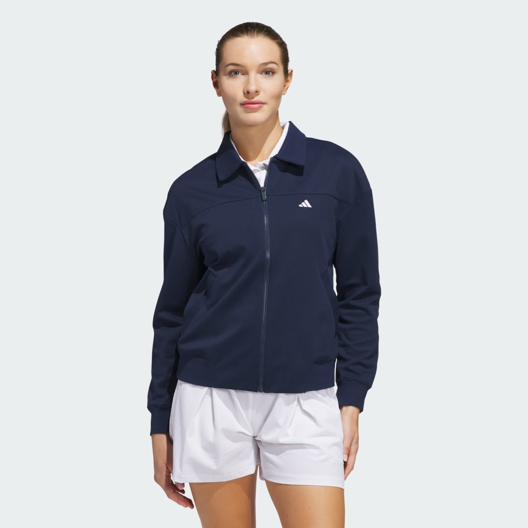 Bomber bunda adidas Performance Go-To Twistknit Jacket Navy | JE7297, 0