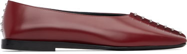 Tenisky a topánky Jil Sander Leather Studded Ballerina Flats Vínová | J15WZ0037_P7032, 0