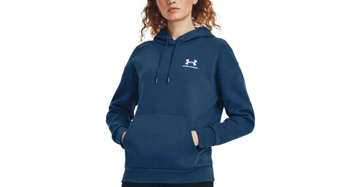 Mikina Under Armour Essential Fleece Hoodie Modrá | 1373033-426, 1