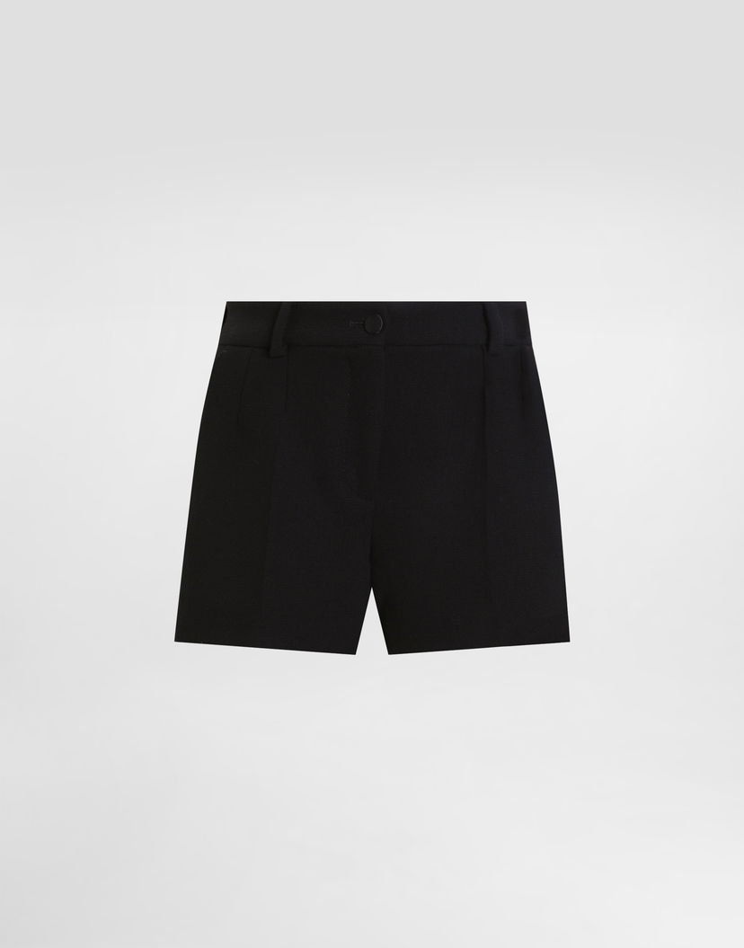 Šortky Dolce & Gabbana Dolce & Gabbana Wool Crepe Shorts Čierna | FTDBHTFU2TZN0000