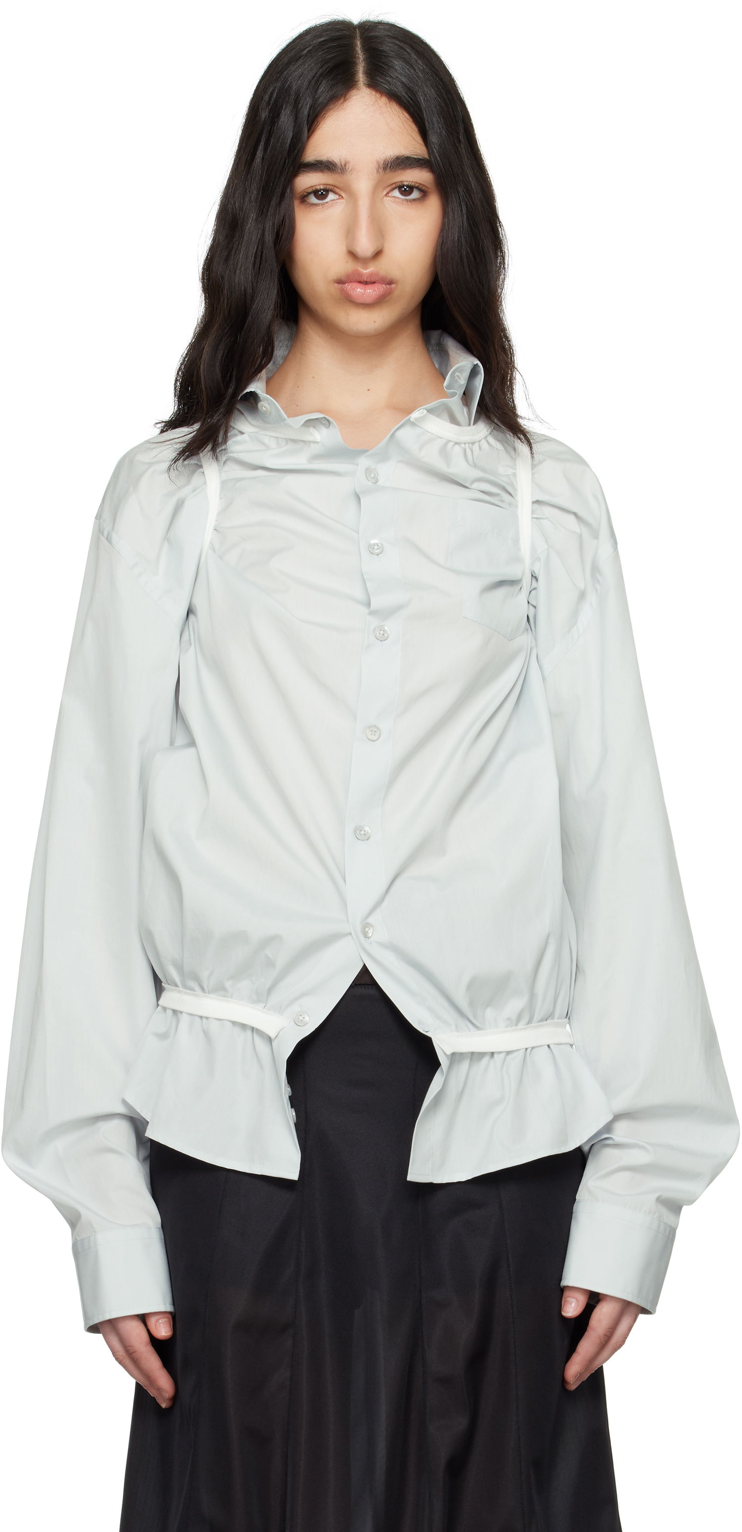 Košeľa Maison Margiela Maison Margiela Piping Shirt Šedá | S51DT0019 M35397, 0