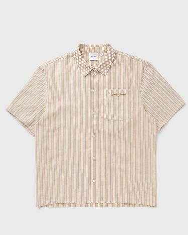 Košeľa DAILY PAPER Striped Short Sleeve Shirt Béžová | 2513097, 1