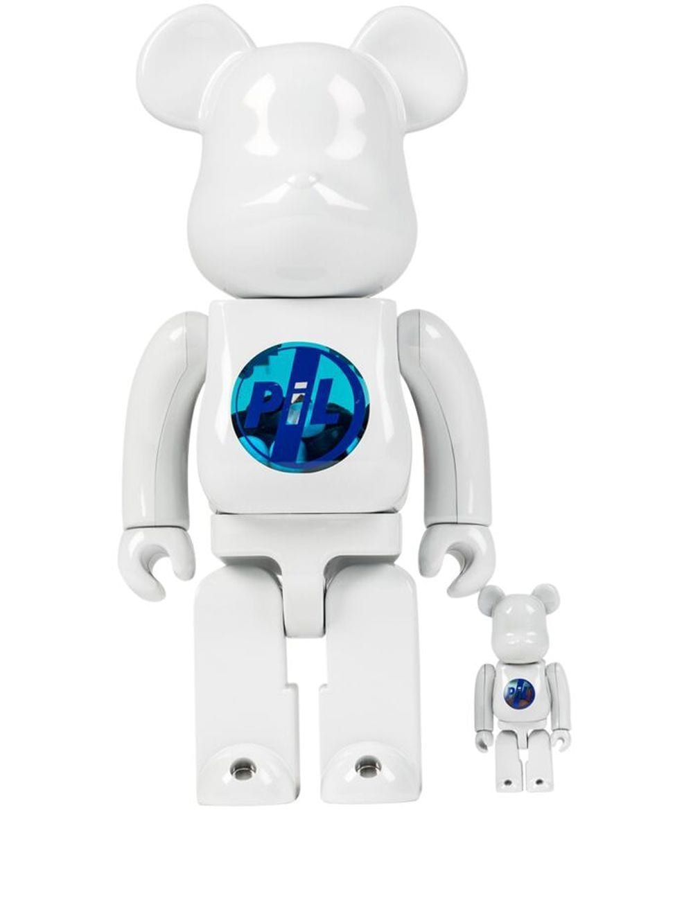 Zberateľské Medicom Toy Public Image Limited Be@rbrick Chrome collectibles "100% and 400%" - White Biela | MEDI006919104373, 0