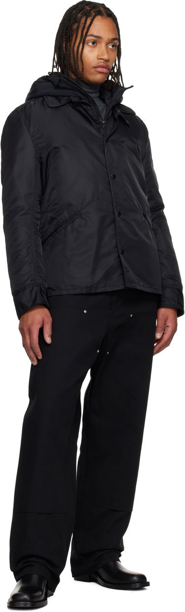 Prešívaná bunda Junya Watanabe Junya Watanabe C.P. Company Edition Button-Front Hooded Down Jacket Čierna | WP-J915-100, 3