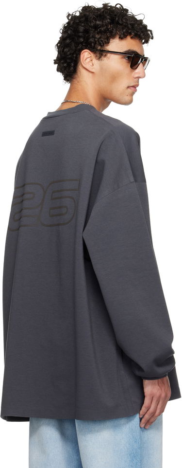 Tričko Fear of God ESSENTIALS Holiday 90s Long Sleeve T-shirt Šedá | 125HO254542F, 2