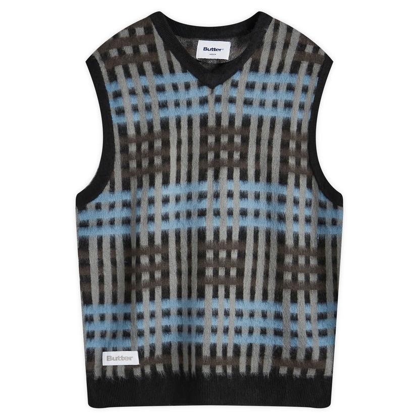 Vesta Butter Goods Weave Knitted Vest Čierna | BGQ224D11903