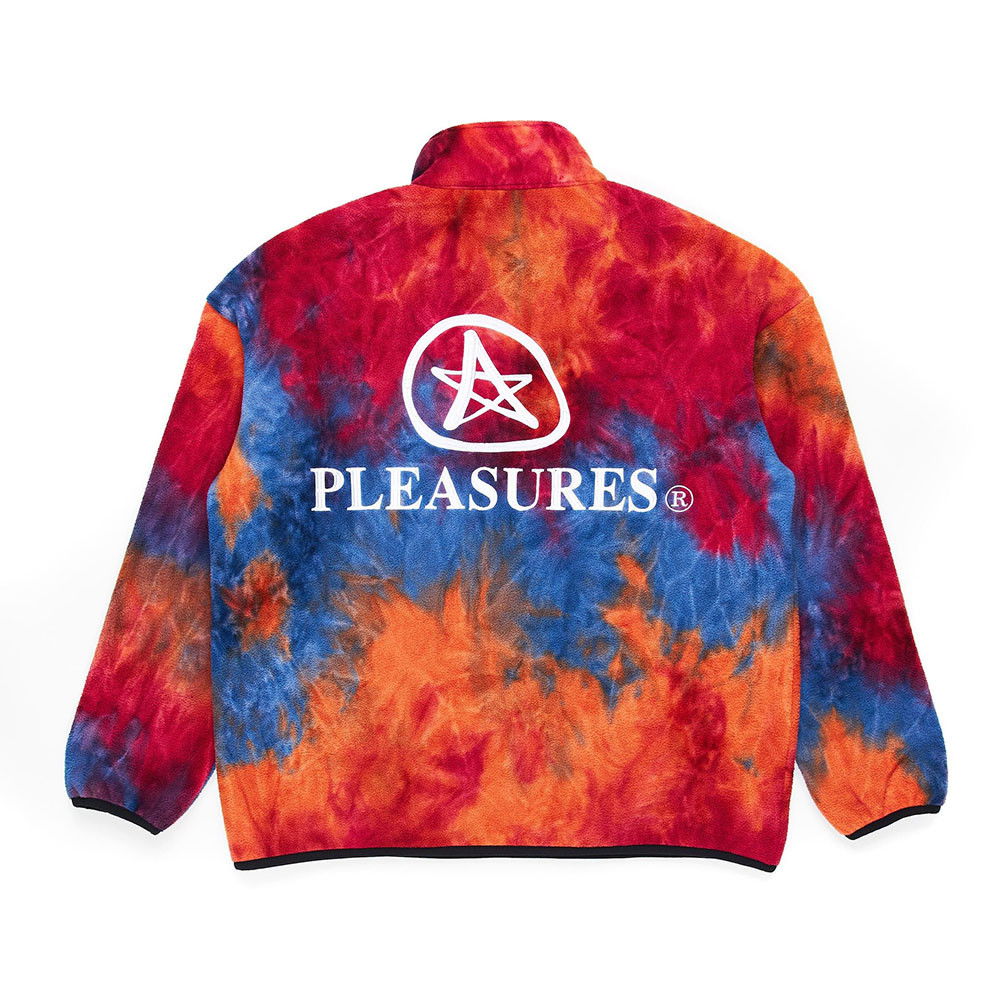 Mikina Pleasures Orange Caffeine Polar Fleece Quarter Zip Sweatshirt Rôznofarebný | P21F011, 1