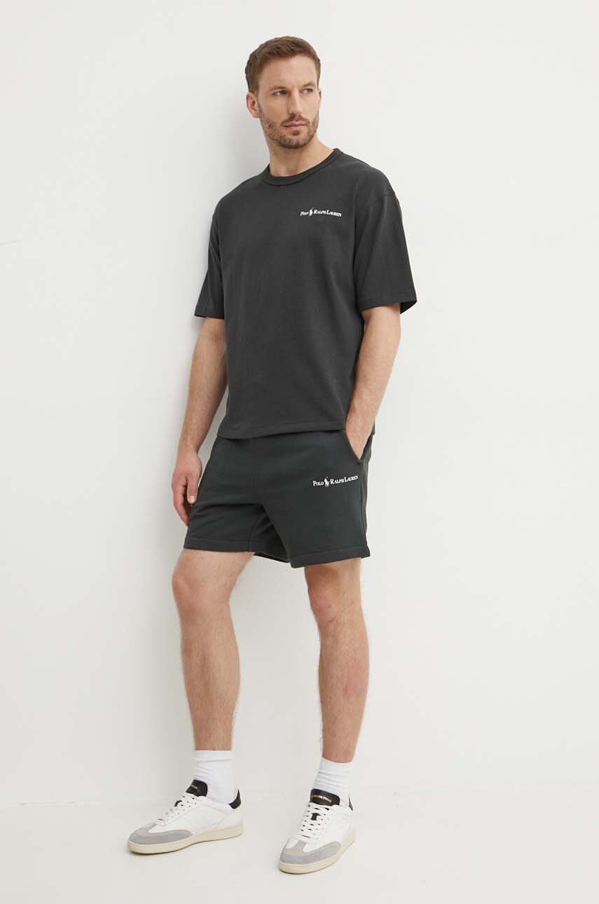 Tričko Polo by Ralph Lauren T-Shirt with Small Logo Print Čierna | 710950133, 1