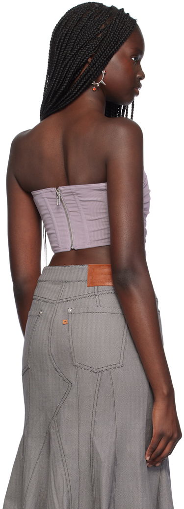 Sukňa Miaou Miaou Poppy Ruched Corset Top Šedá | 7084PM3SMO, 2