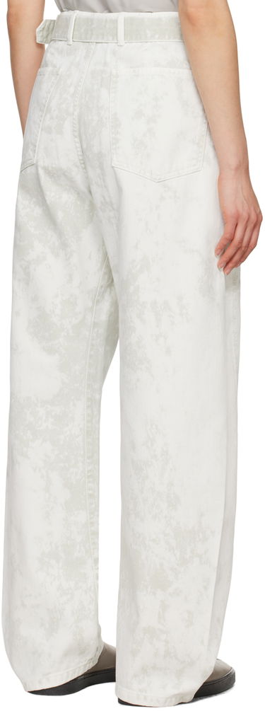 Nohavice LEMAIRE Lemaire Twisted Belted Jeans Biela | PA326 LD1011, 2