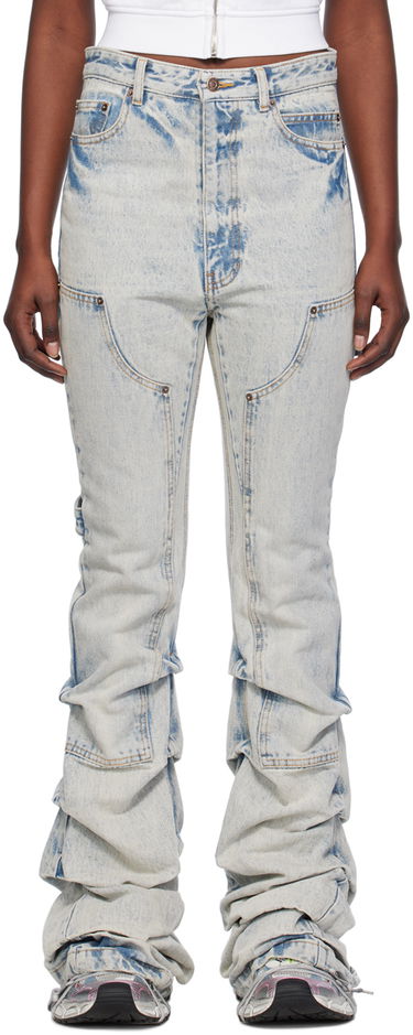 Džínsy We11done We11done Wrinkled Denim Jeans Modrá | WD-DP0-24-338-W-IC, 0