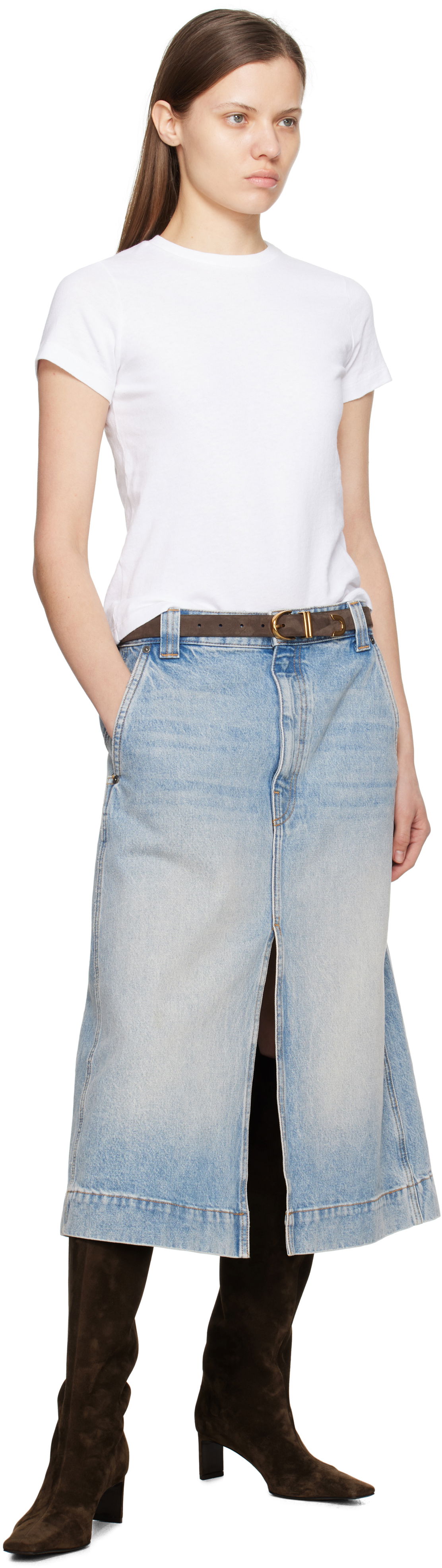 Khaite Bambi Suede Belt