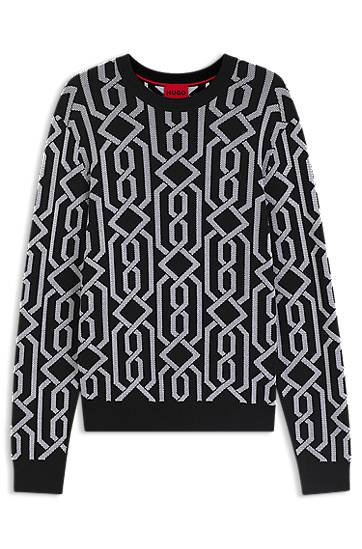Sveter BOSS Regular-fit sweater with jacquard pattern Rôznofarebný | 50547001, 0