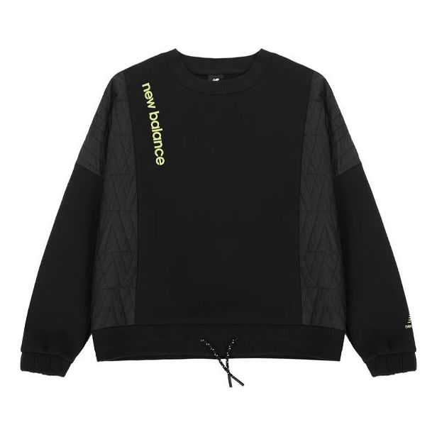 Mikina New Balance Drawstring Pullover Hoodie Čierna | AWT14371-BK