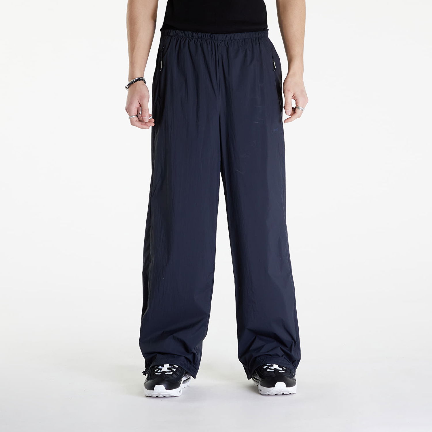 Nohavice Rains Naha Pants Wide UNISEX 47 Navy Navy | 19610 47 Navy, 0