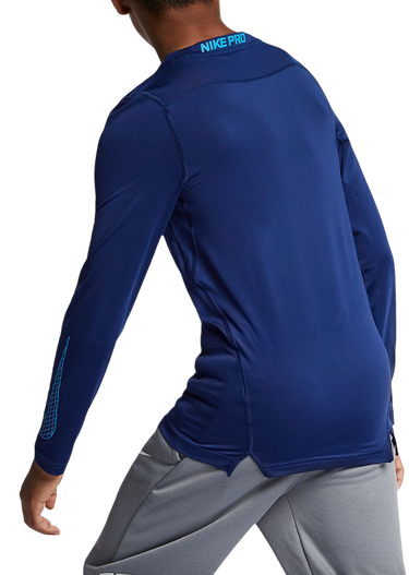 Tričko Nike Nike Pro Compression Long Sleeve Shirt Kids Modrá | 858232-478, 1