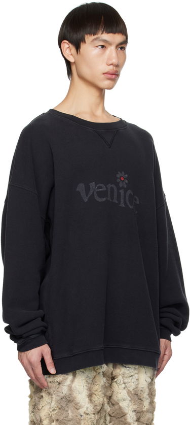 Mikina ERL 'Venice' Print Sweatshirt Čierna | ERL06T037, 1