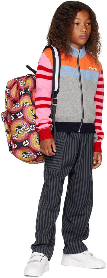 Batoh Marni Marni Kids Allover 70s Circles Backpack Čierna | M00965, 3
