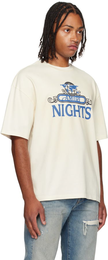 Tričko AMIRI AMIRI 'Nights' Oversized T-Shirt Biela | AMJYTE1207, 1
