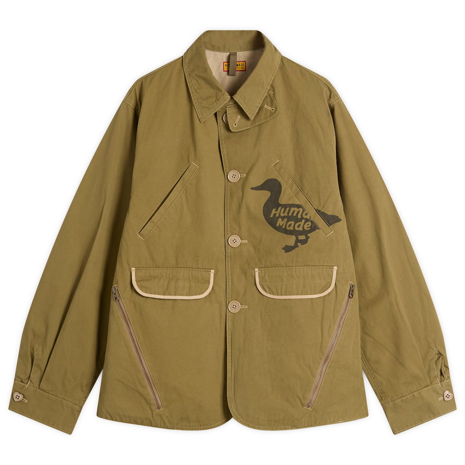Bunda Human Made Human Made Hunting Jacket, Size Large Zelené | HM29JK023-OLV, 0