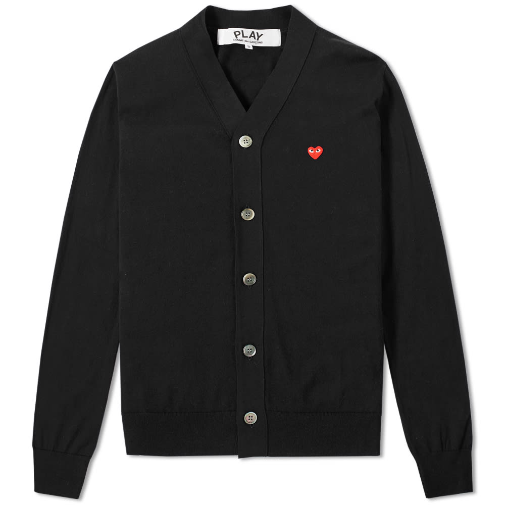 Sveter Comme des Garçons Play Small Red Heart Cardigan Čierna | P1N054-1, 0