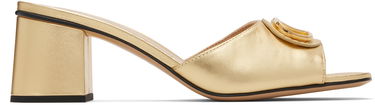 Tenisky a topánky Valentino Valentino Garavani VLogo Signature Heeled Slide Sandals Metalická | 7W2S0MH7KDR, 0