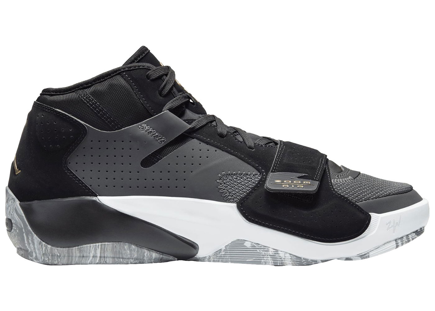 Tenisky a topánky Jordan Jordan Zion 2 Black Metallic Gold Šedá | DQ7688-001, 0