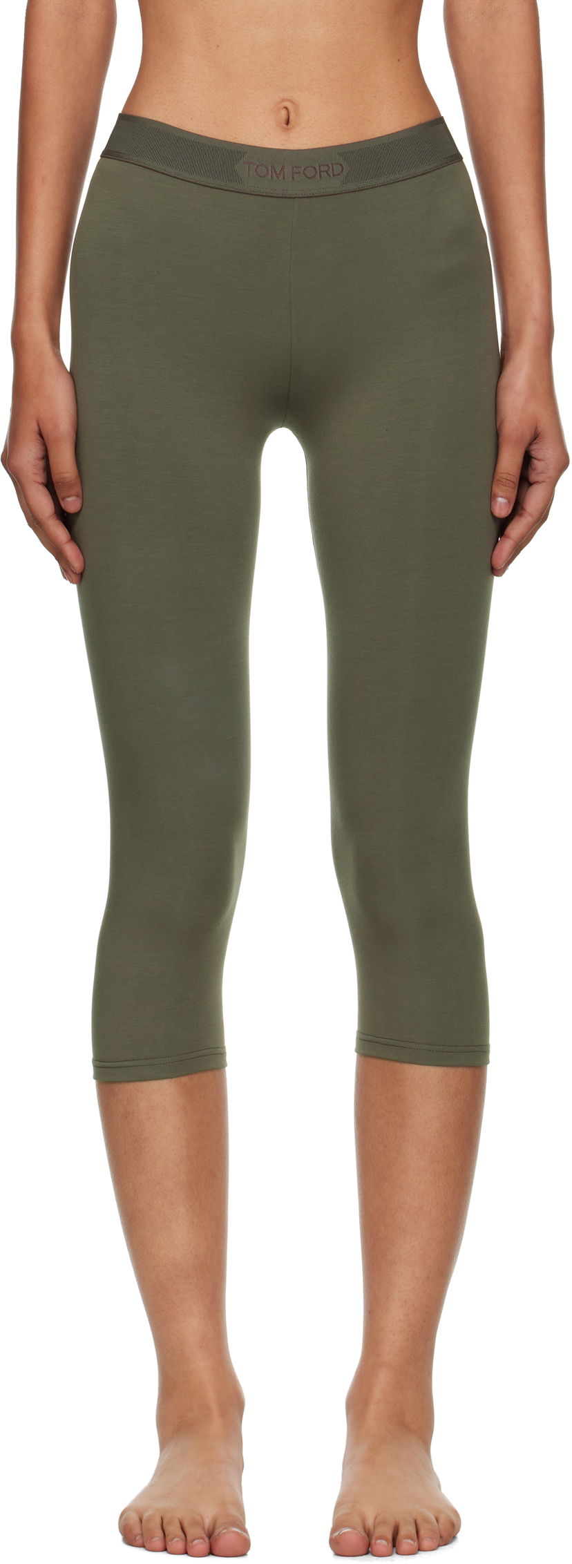 Legíny Tom Ford Tom Ford Modal Yoga Capri Leggings Zelené | PAJ102-JEX166