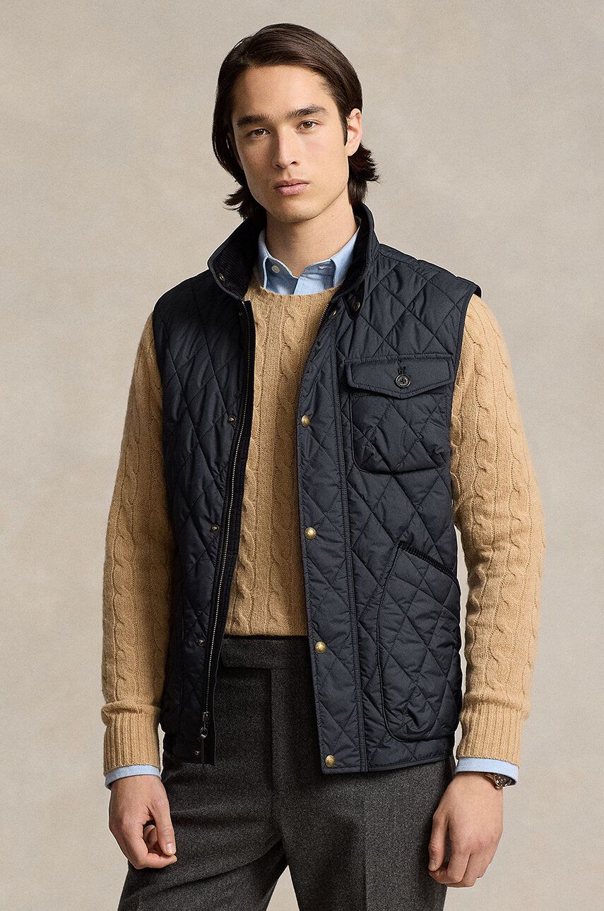 Vesta Polo by Ralph Lauren Quilted Down Vest Čierna | 710940375, 0