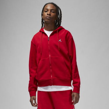 Mikina Jordan Jordan Essentials Full-Zip Fleece Hoodie Červená | DQ7350-687, 0